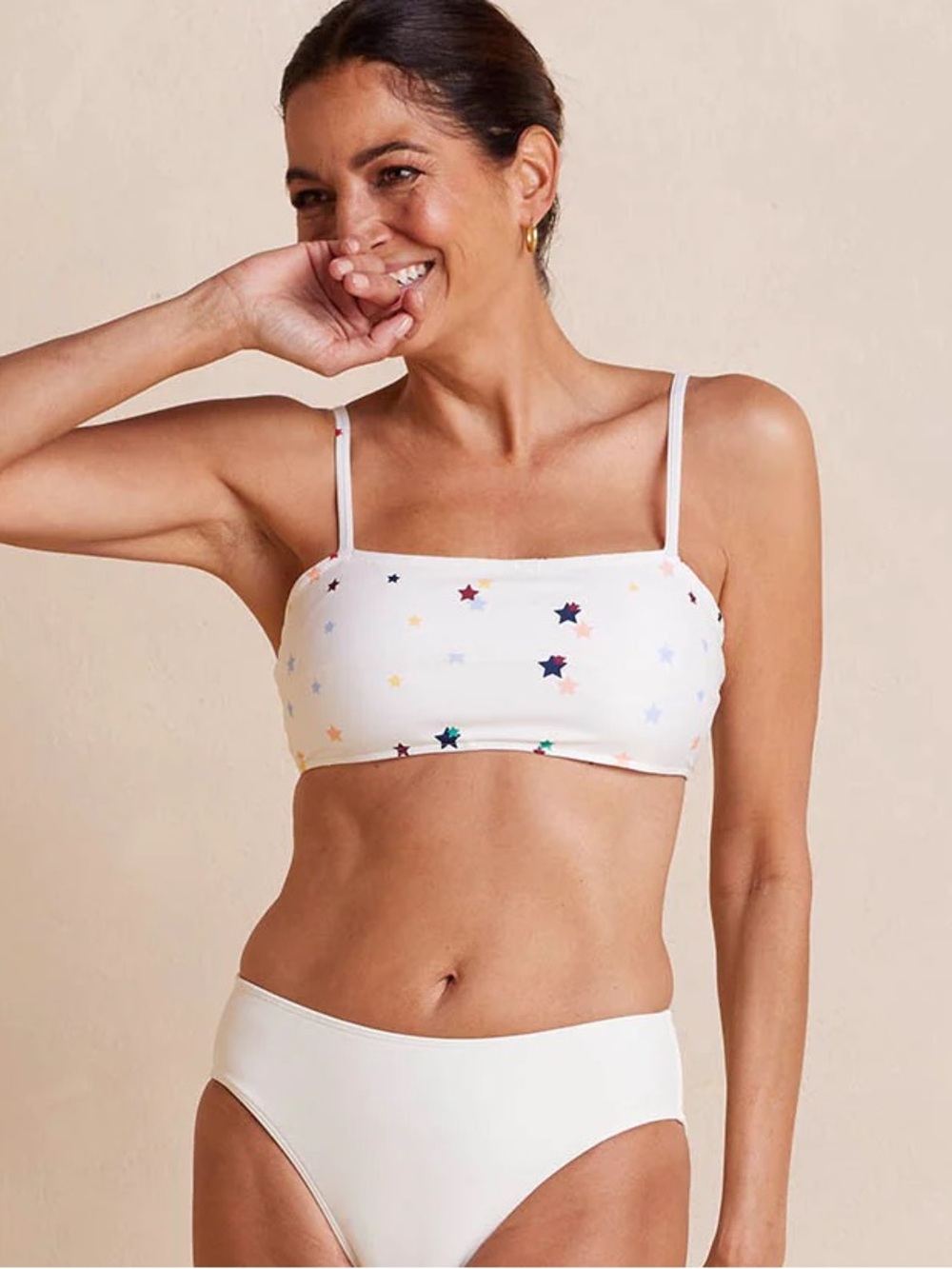 NWT Summersalt Oasis Star Print Swim Top Size 4 Small